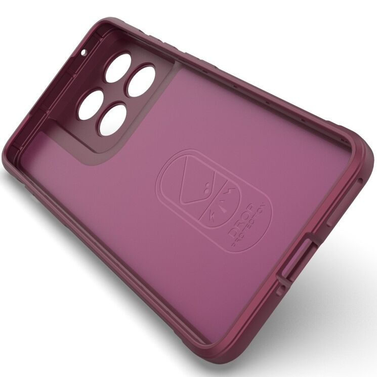 Силиконовый (TPU) чехол Deexe Terra Case для Motorola Edge 70 - Wine Red: фото 3 из 6