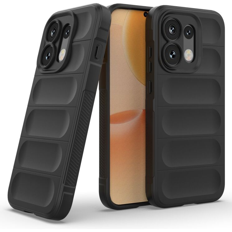Силиконовый (TPU) чехол Deexe Terra Case для OPPO Reno 16 / 16 Pro - Black (413205B) Силиконовый (TPU) чехол Deexe Terra Case для OPPO Reno 16 / 16 Pro - Black: фото 2 из 10