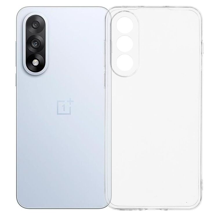 Силіконовий (TPU) чохол Deexe UltraThin для OnePlus Nord 5 / Ace 5 Ultra - Transparent: фото 1 з 5