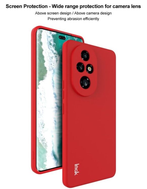 Силиконовый (TPU) чехол IMAK UC-4 Series для Honor 200 Pro - Red: фото 7 из 11