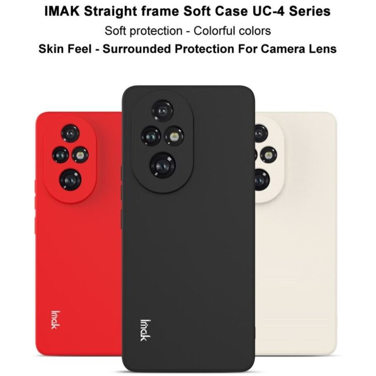 Силиконовый (TPU) чехол IMAK UC-4 Series для Honor 200 Pro - Red: фото 5 из 11