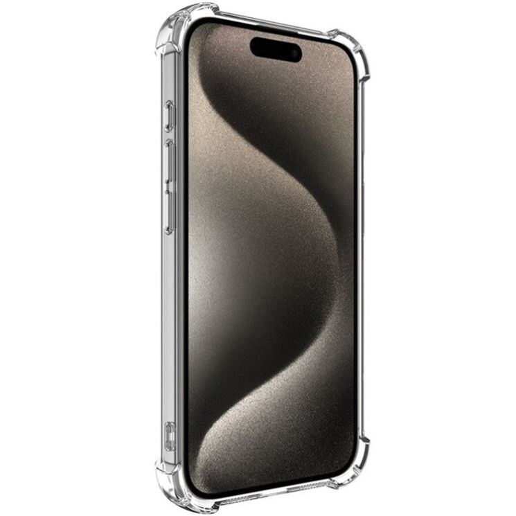Силиконовый (TPU) чехол IMAK UX-4 Series для Apple iPhone 15 Pro - Transparent: фото 2 из 9