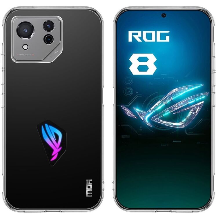 Силиконовый (TPU) чехол MOFI Thin Guard для ASUS ROG Phone 8 - Transparent: фото 2 из 11
