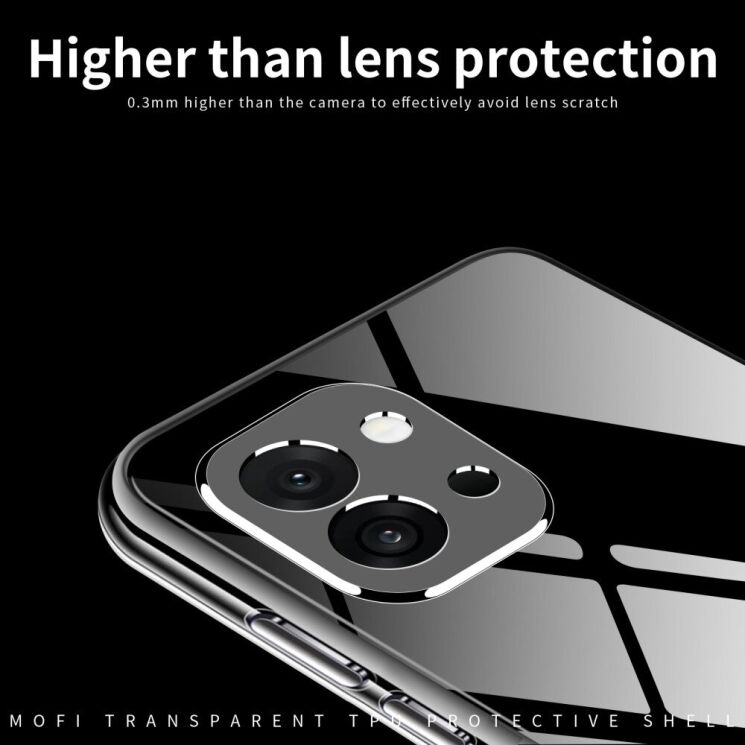 Силиконовый (TPU) чехол MOFI Thin Guard для OnePlus 13T - Transparent: фото 3 из 10