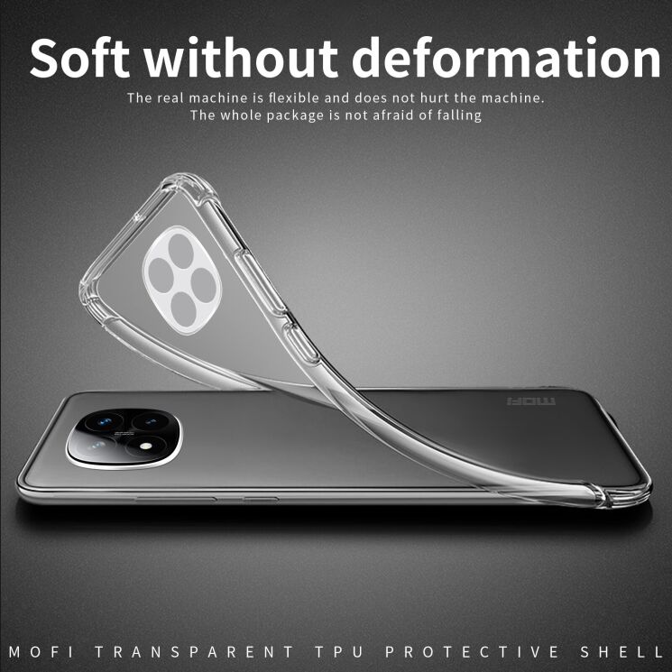 Силиконовый (TPU) чехол MOFI Thin Guard для Xiaomi Redmi Note 15 Pro 5G - Transparent (405003T) Силиконовый (TPU) чехол MOFI Thin Guard для Xiaomi Redmi Note 15 Pro 5G - Transparent: фото 3 з 9