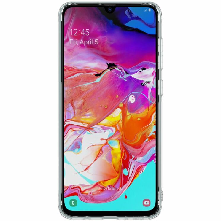 Силиконовый (TPU) чехол NILLKIN Nature для Samsung Galaxy A70 (A705) - Transparent: фото 4 из 14