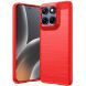 Силиконовый (TPU) чехол UniCase Carbon для Motorola Edge 70 Fusion - Red (409509R). Фото 1 из 9
