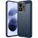 Силиконовый (TPU) чехол UniCase Carbon для Xiaomi Redmi Note 17 - Blue (430016L). Фото 1 из 9