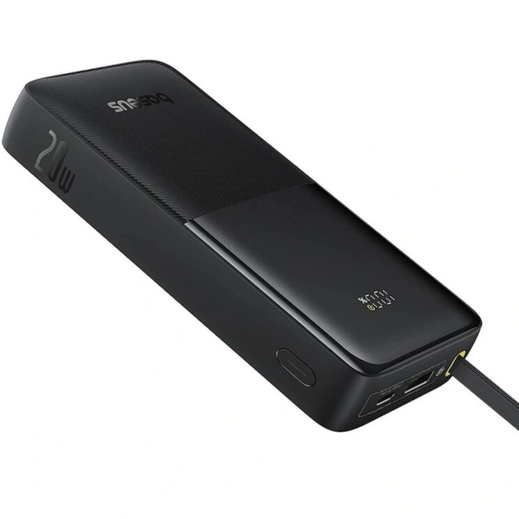 Внешний аккумулятор Baseus Bipow 2 (20W) 20000mAh + кабель Type-C P10077101113-01 - Black: фото 5 из 22