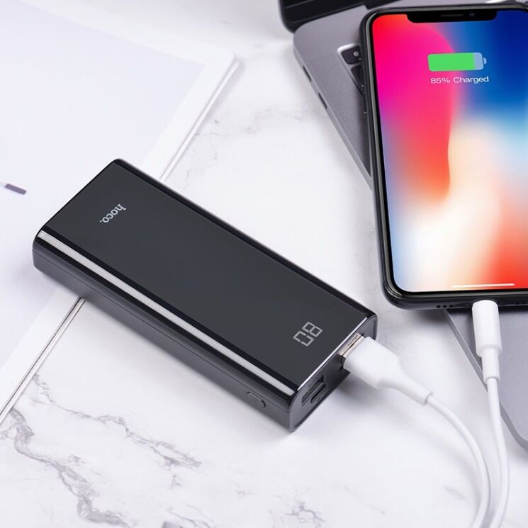 Внешний аккумулятор Hoco J45 Elegant Shell (10000mAh) - Black: фото 6 из 9
