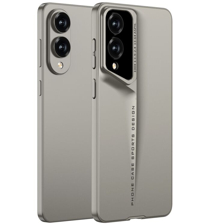 Захисний чохол GKK Hinge Shield (FP) для Samsung Galaxy S25 Edge (S937) - Titanium Grey: фото 1 из 10