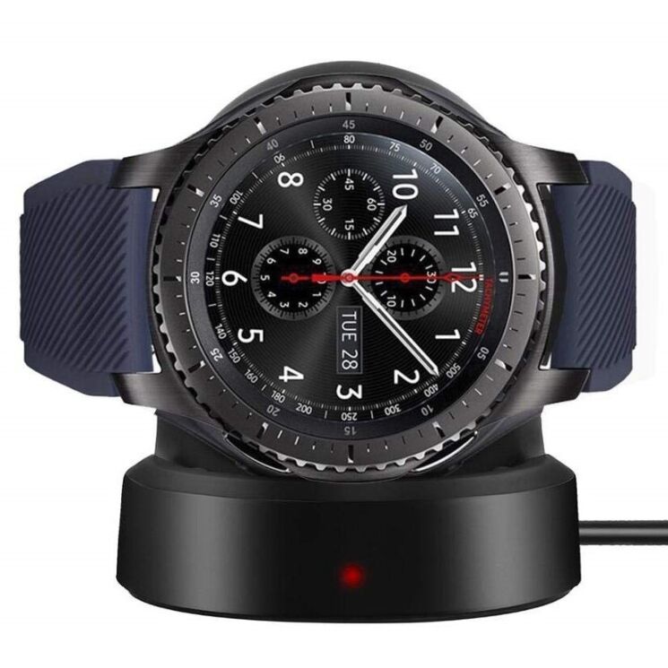 Зарядний пристрій Deexe Wireless Charging Cradle для Samsung Galaxy Watch 46mm / Watch 42mm / Gear S2 / Gear S3 - Black: фото 5 з 5