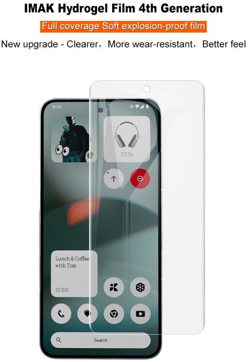 Защитная пленка IMAK Hydrogel Clear Film для Nothing Phone (3): фото 5 из 12