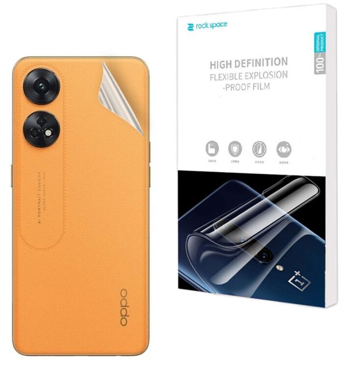 Захисна плівка на задню панель RockSpace Explosion-Proof SuperClear для OPPO Reno 8T: фото 1 з 9