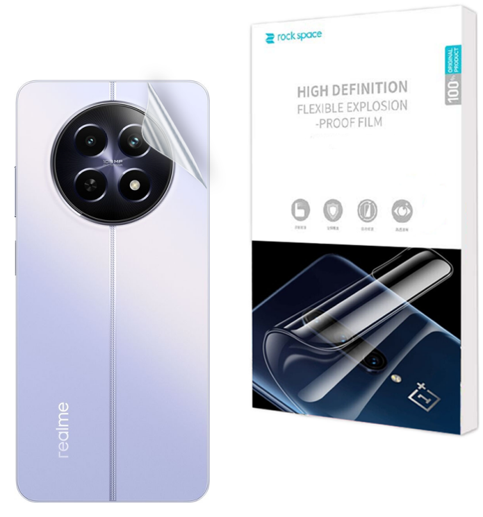 Захисна плівка на задню панель RockSpace Explosion-Proof SuperClear для Realme 12 5G: фото 1 з 9