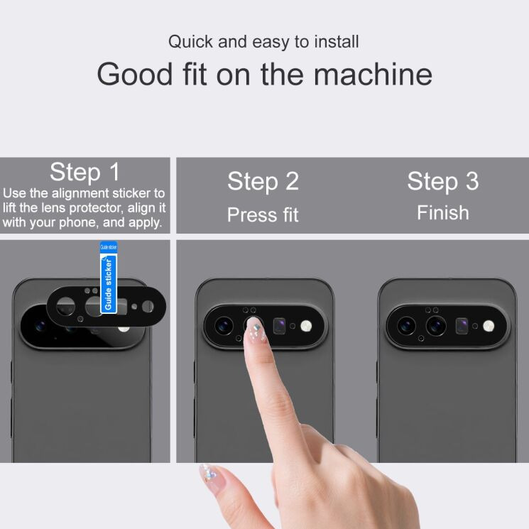 Защитная рамка IMAK Camera Styling для Google Pixel 11 - Black: фото 8 из 9