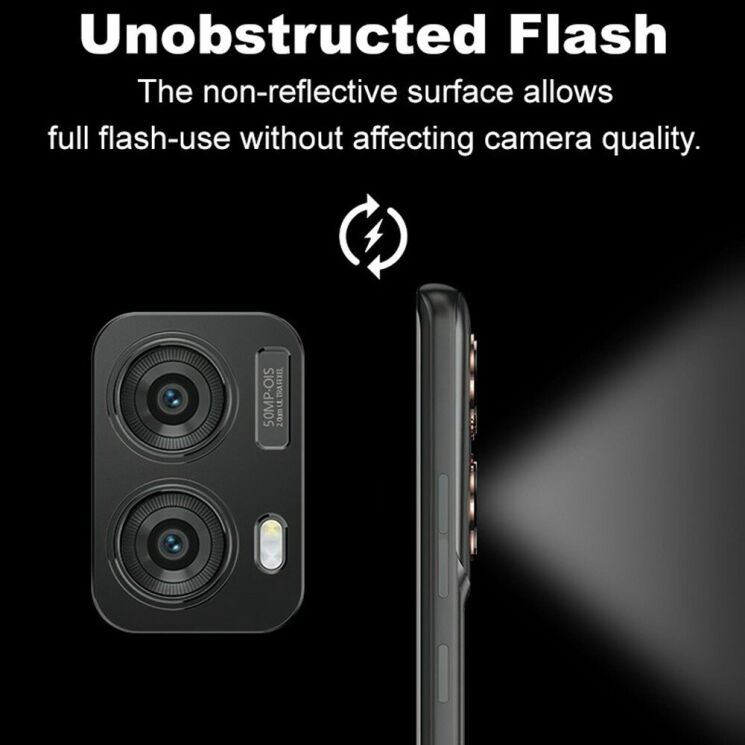 Защитная рамка IMAK Camera Styling для Motorola Moto G85 - Black: фото 5 из 9