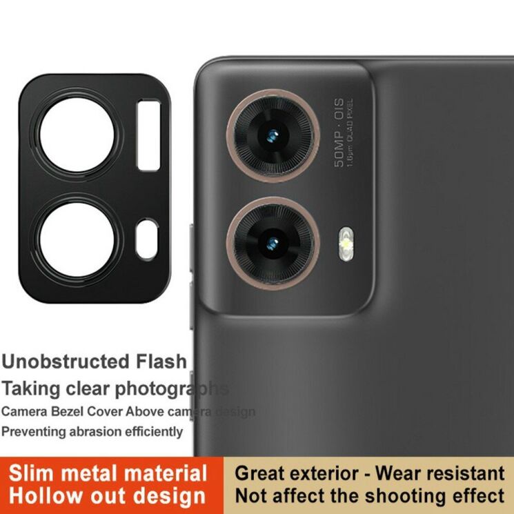 Защитная рамка IMAK Camera Styling для Motorola Moto G85 - Black: фото 3 из 9