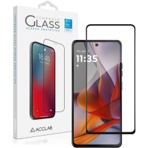 Защитное стекло ACCLAB Full Glue для Motorola Moto G77 - Black: фото 1 из 7