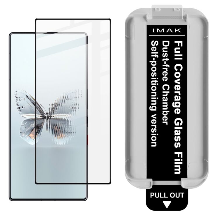 Захисне скло IMAK Easy Install Full Glue для ZTE Nubia Red Magic 11 Pro - Black: фото 1 з 9