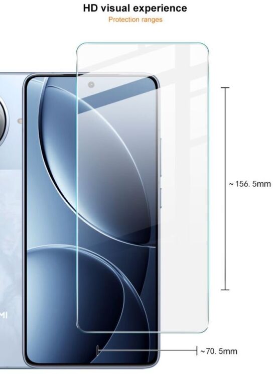 Защитное стекло IMAK H Screen Guard для Xiaomi Poco F7 Pro / Poco F7 Ultra: фото 8 из 10