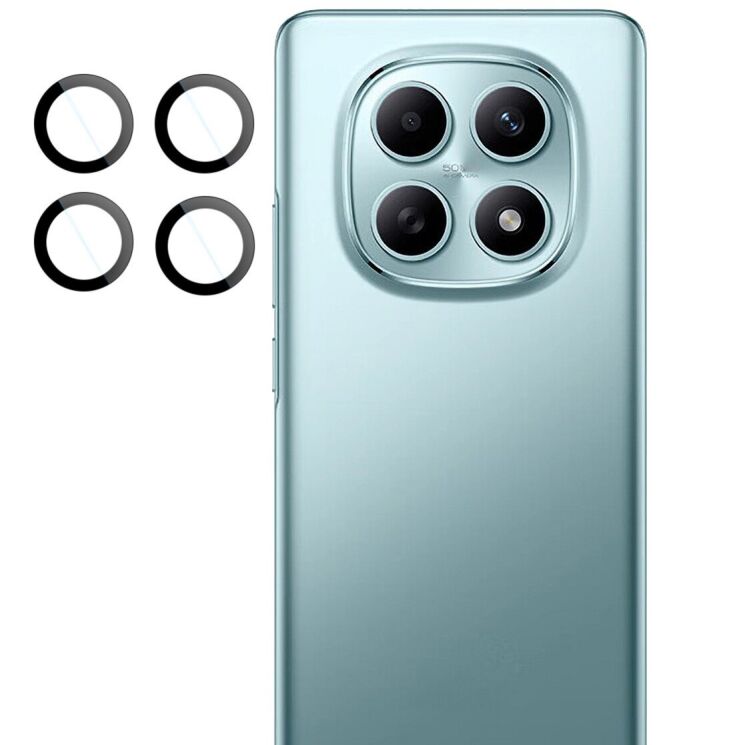 Захисне скло IMAK Install Black Glass Lens для Xiaomi Redmi Note 15 5G / Poco M8 5G - Black: фото 3 з 9