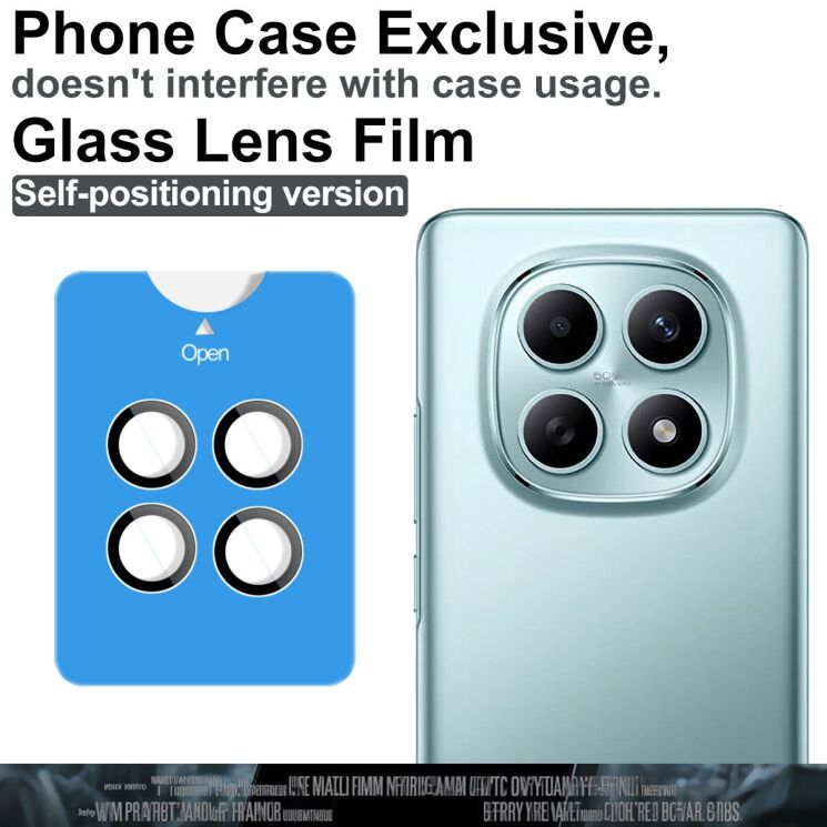 Захисне скло IMAK Install Black Glass Lens для Xiaomi Redmi Note 15 5G / Poco M8 5G - Black: фото 4 з 9