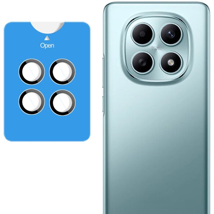 Захисне скло IMAK Install Black Glass Lens для Xiaomi Redmi Note 15 5G / Poco M8 5G - Black: фото 2 з 9