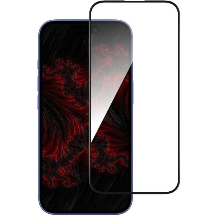 Защитное стекло Intaleo Full Glue для Apple iPhone 16 Plus - Black: фото 2 из 9