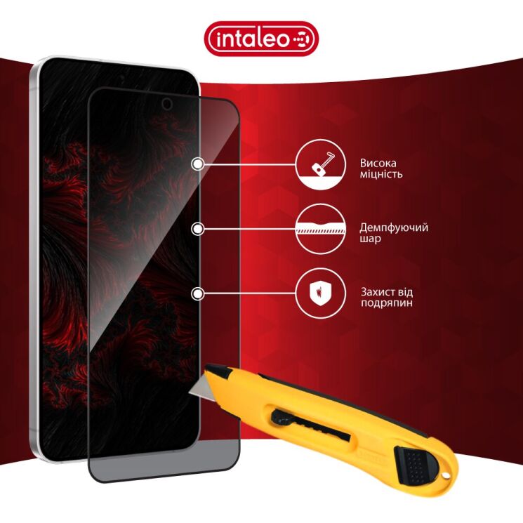 Захисне скло Intaleo Privacy для Samsung Galaxy S24 Plus (S926) - Black: фото 7 з 10