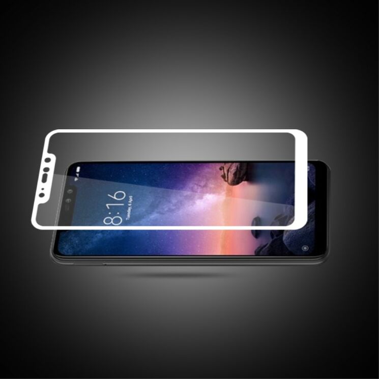 Защитное стекло MOCOLO 3D Silk Print для Xiaomi Redmi Note 6 / Note 6 Pro - White: фото 2 из 3
