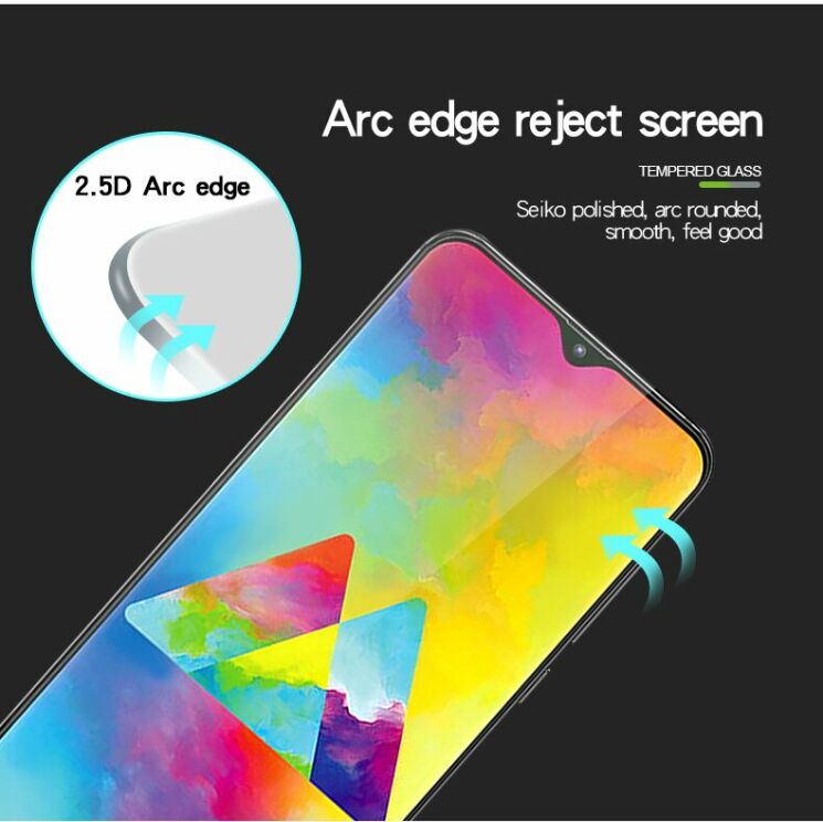 Захисне скло MOFI 3D Curved Edge для Samsung Galaxy M20 (M205) - Black: фото 7 з 14