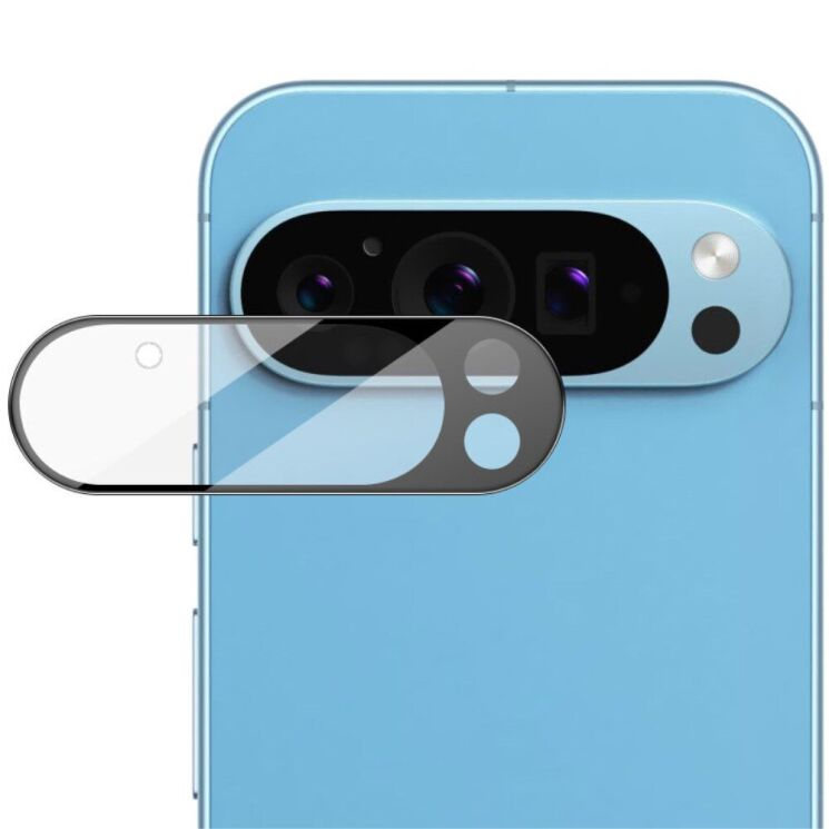 Защитное стекло на камеру IMAK Black Glass Lens для Google Pixel 9 Pro XL - Black: фото 1 из 10
