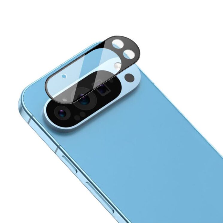 Защитное стекло на камеру IMAK Black Glass Lens для Google Pixel 9 Pro XL - Black: фото 2 из 10