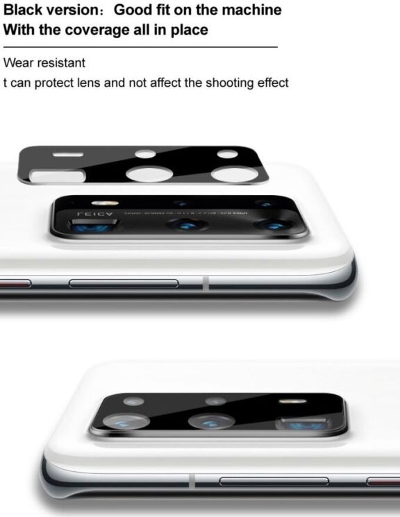 Защитное стекло на камеру IMAK Black Glass Lens для Google Pixel 9 Pro XL - Black: фото 8 из 10