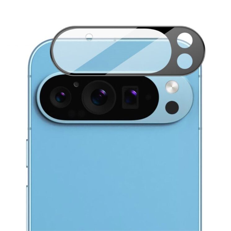 Защитное стекло на камеру IMAK Black Glass Lens для Google Pixel 9 Pro XL - Black: фото 3 из 10
