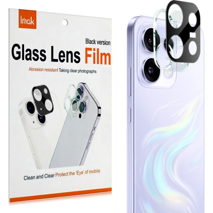 Защитное стекло на камеру IMAK Black Glass Lens для OPPO Reno 16 F/FS - Black: фото 2 из 8