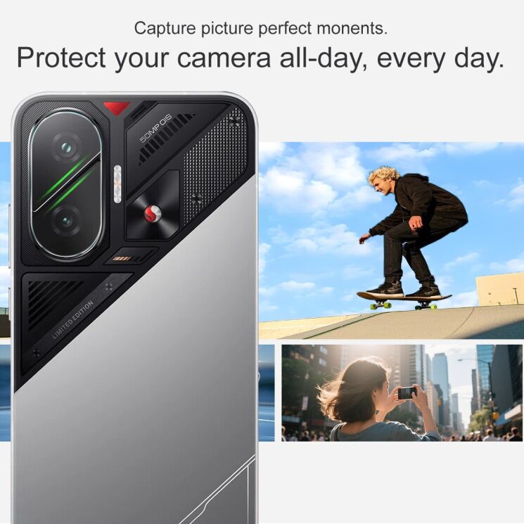 Защитное стекло на камеру IMAK Lens Protector для Xiaomi Poco F7: фото 4 из 7