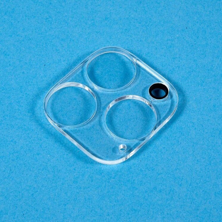 Защитное стекло на заднюю камеру Deexe Camera Lens для Apple iPhone 15 Pro / 15 Pro Max - Black: фото 3 из 5