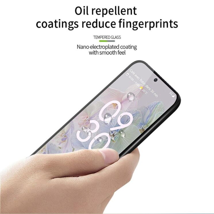 Защитное стекло PINWUYO 3D Full Glue для Google Pixel 7a - Black: фото 10 из 13