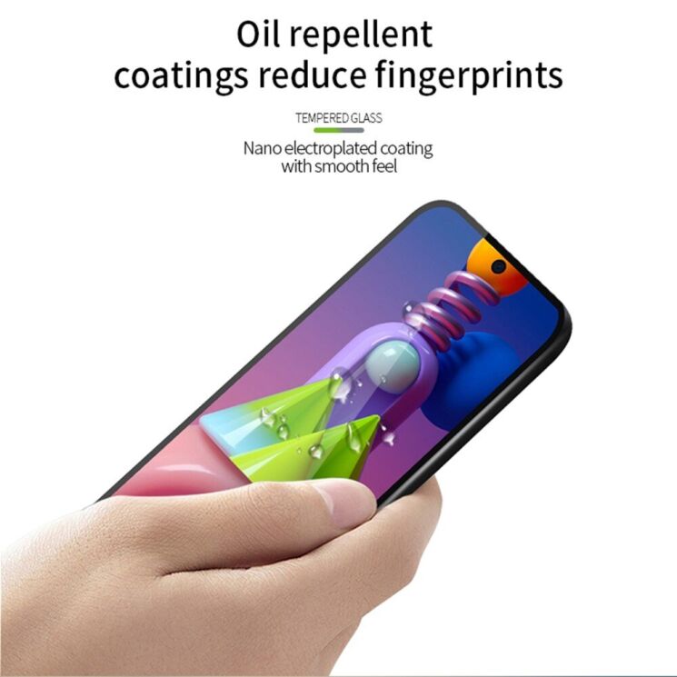 Защитное стекло PINWUYO Full Glue Cover для Samsung Galaxy M51 (M515) - Black: фото 10 из 13