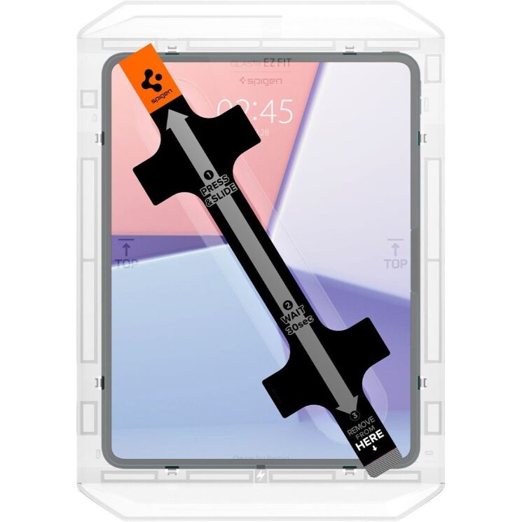 Защитное стекло Spigen (SGP) Glas.tR EZ Fit (FT) для Apple iPad Pro 13 (2024): фото 3 из 11
