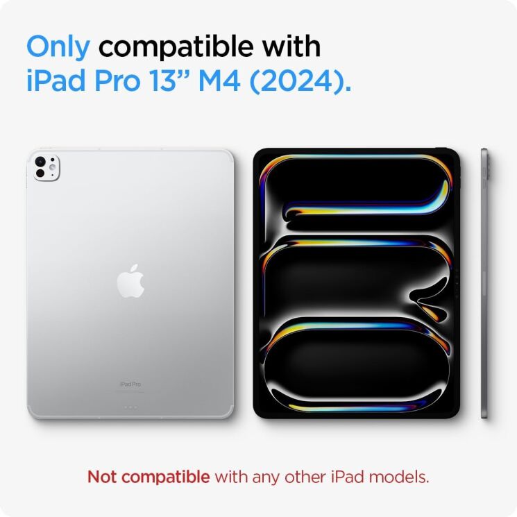 Защитное стекло Spigen (SGP) Glas.tR EZ Fit (FT) для Apple iPad Pro 13 (2024): фото 7 из 11