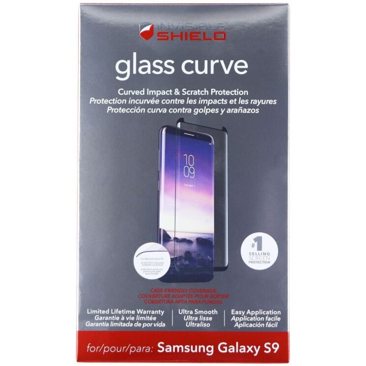 Захисне скло ZAGG InvisibleShield Glass Curve для Samsung Galaxy S9 (G960) 848467074901 - Black: фото 2 з 3