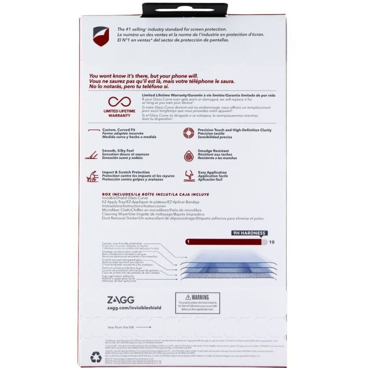 Захисне скло ZAGG InvisibleShield Glass Curve для Samsung Galaxy S9 (G960) 848467074901 - Black: фото 3 з 3
