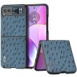 Захисний чохол ABEEL Ostrich Skin для Motorola Razr 40 - Blue (336500L)