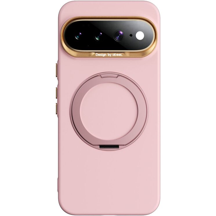 Защитный чехол ABEEL Silk Ring Magnetic для Google Pixel 11 Pro XL - Light Pink: фото 1 из 7