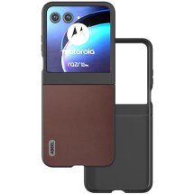 Защитный чехол ABEEL Texture Case для Motorola Razr 50 - Coffee: фото 1 из 6