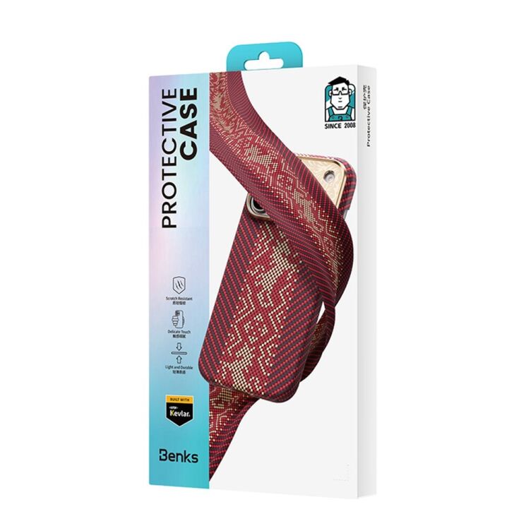 Защитный чехол BENKS Knight ArmorAir Magnetic для iPhone 18 Pro Max / 17 Pro Max - Red: фото 9 из 9