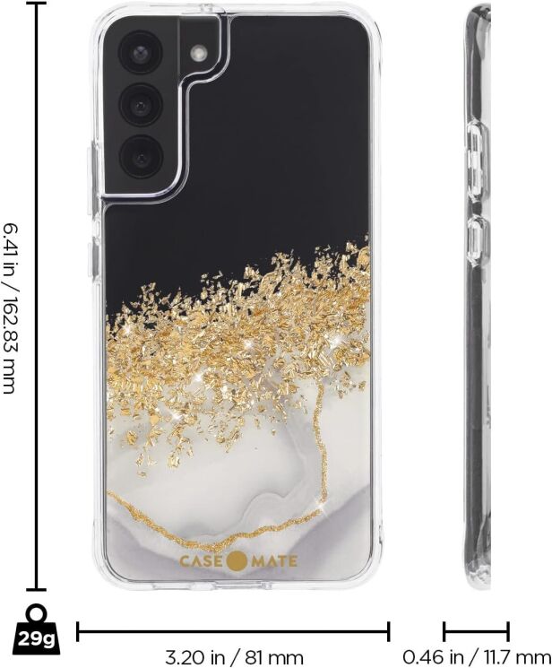 Защитный чехол Case-Mate Karat Marble для Samsung Galaxy S22 Plus (S906) CM048064 - White: фото 7 из 11